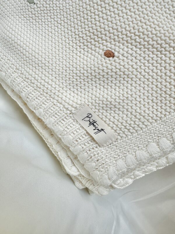 Organic cotton Blanket - Cream - Image 2