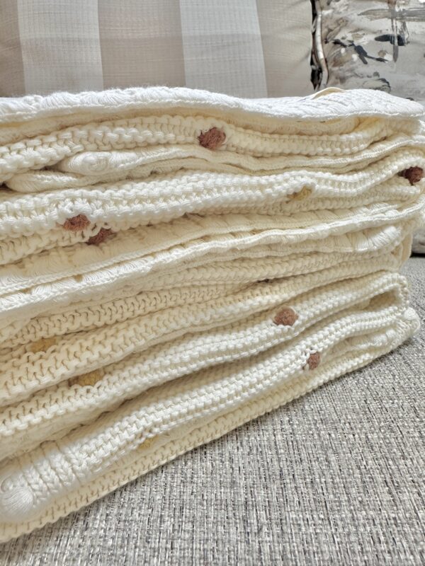 Organic cotton Blanket - Cream - Image 5